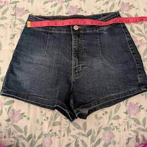 Wild Fable Dark Blue Wash Very High Rise Jean Shorts Size 6/28W